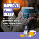 Tiesta Tea - Mango Dreamzzz Chamomile Loose Leaf Herbal Tea, Relaxing Chamomile & Lemongrass Blend, Caffeine-Free, Brew Hot or Iced, Makes Up to 200