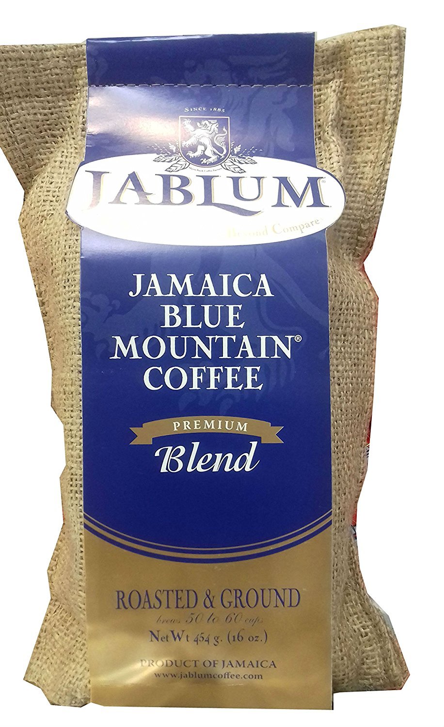 Jamaica Blue Mountain Premium Blend Ground Coffee (16 Ounces)