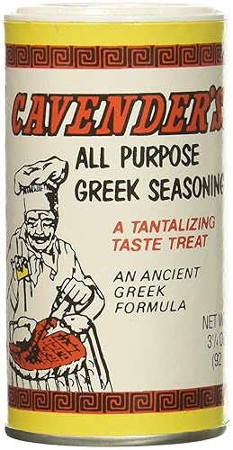 Cavender's All Purpose Greek Seasoning - 3.25 oz (pack of 2) Cavender's Exclusive recipe insert included!