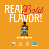 Rufus Teague Original Steak Sauce, Award-Winning Flavor, 7 oz, 6-Pack