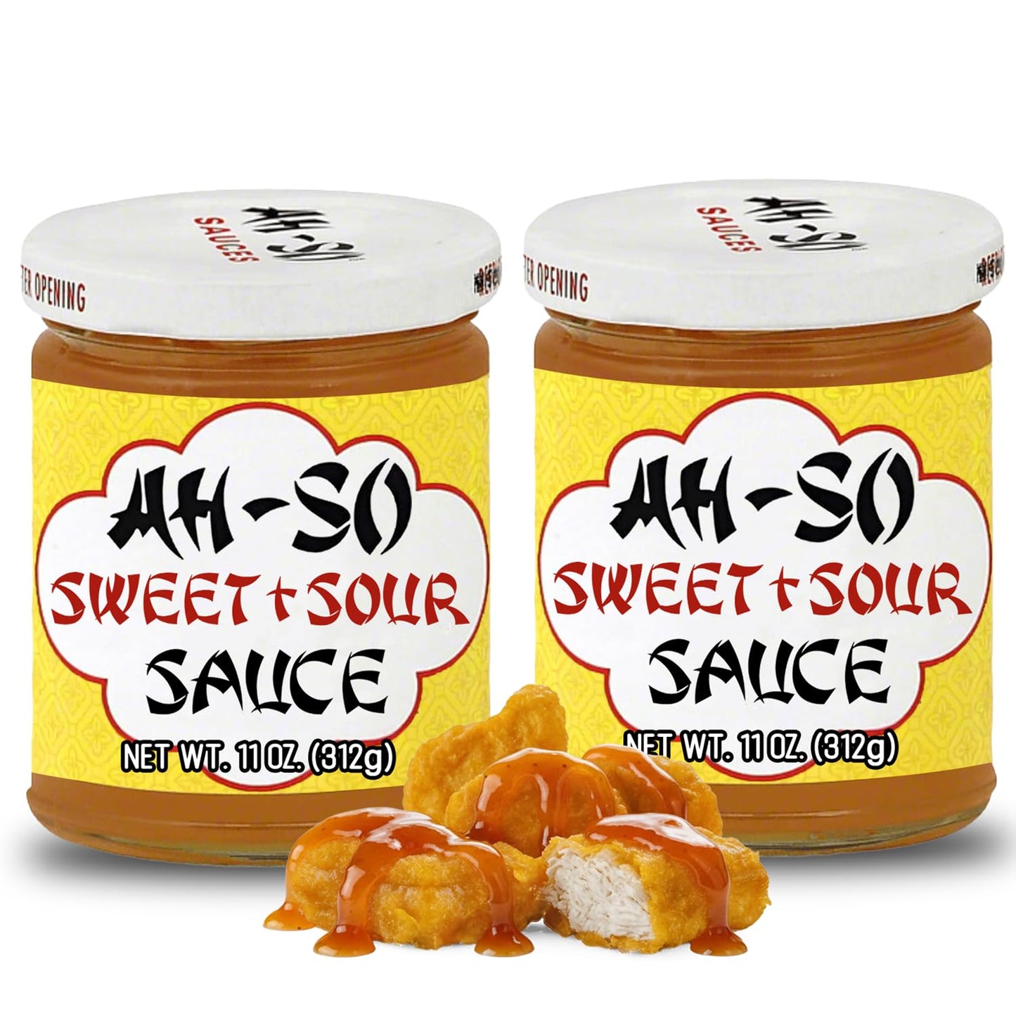 Ah-So Sweet & Sour Sauce - 2 Pack (2 × 11 oz Jars) | Classic Sweet-Tangy Dipping Sauce for Egg Rolls & Appetizers; Great Marinade & Glaze for Chicken