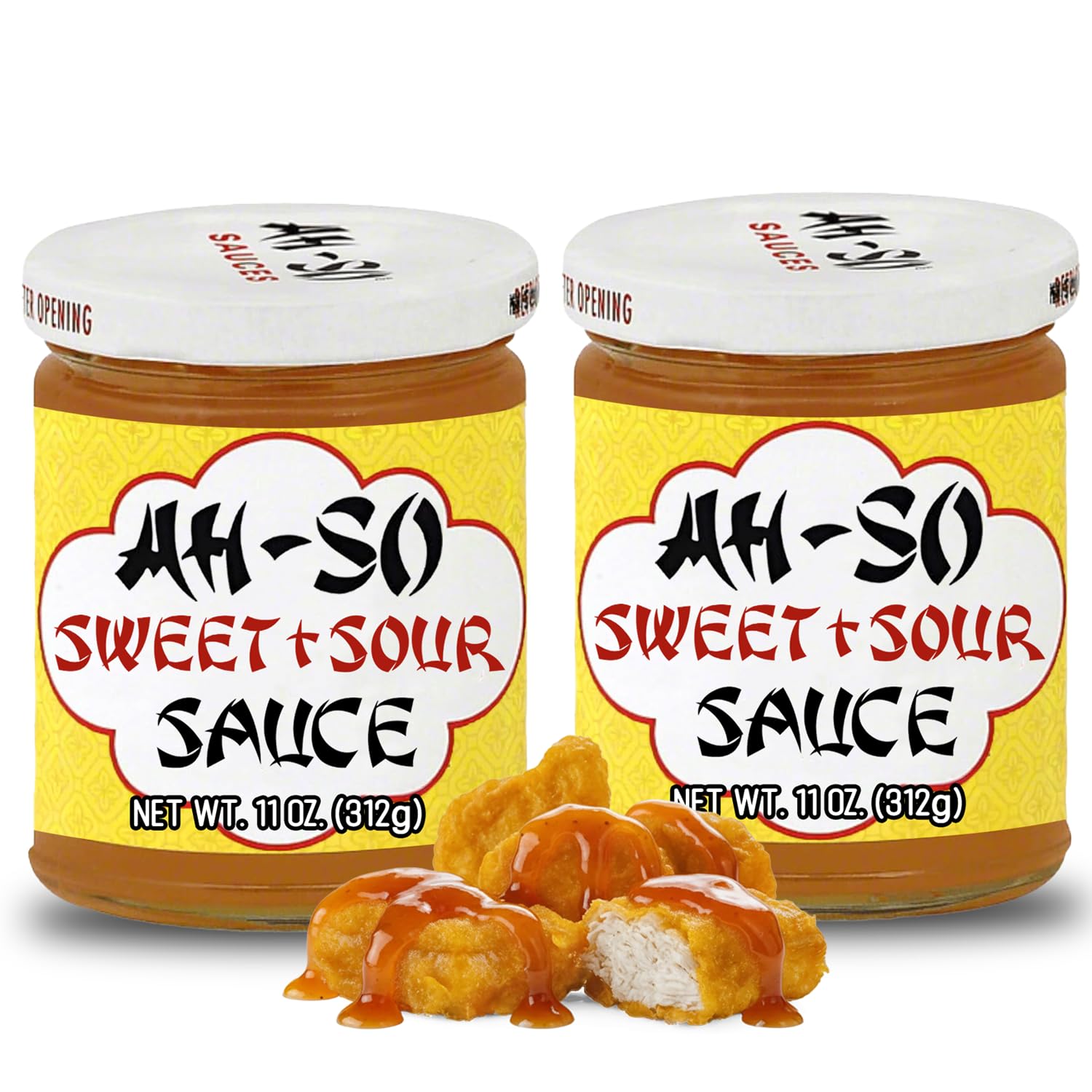 Ah-So Sweet & Sour Sauce - 2 Pack (2 × 11 oz Jars) | Classic Sweet-Tangy Dipping Sauce for Egg Rolls & Appetizers; Great Marinade & Glaze for Chicken
