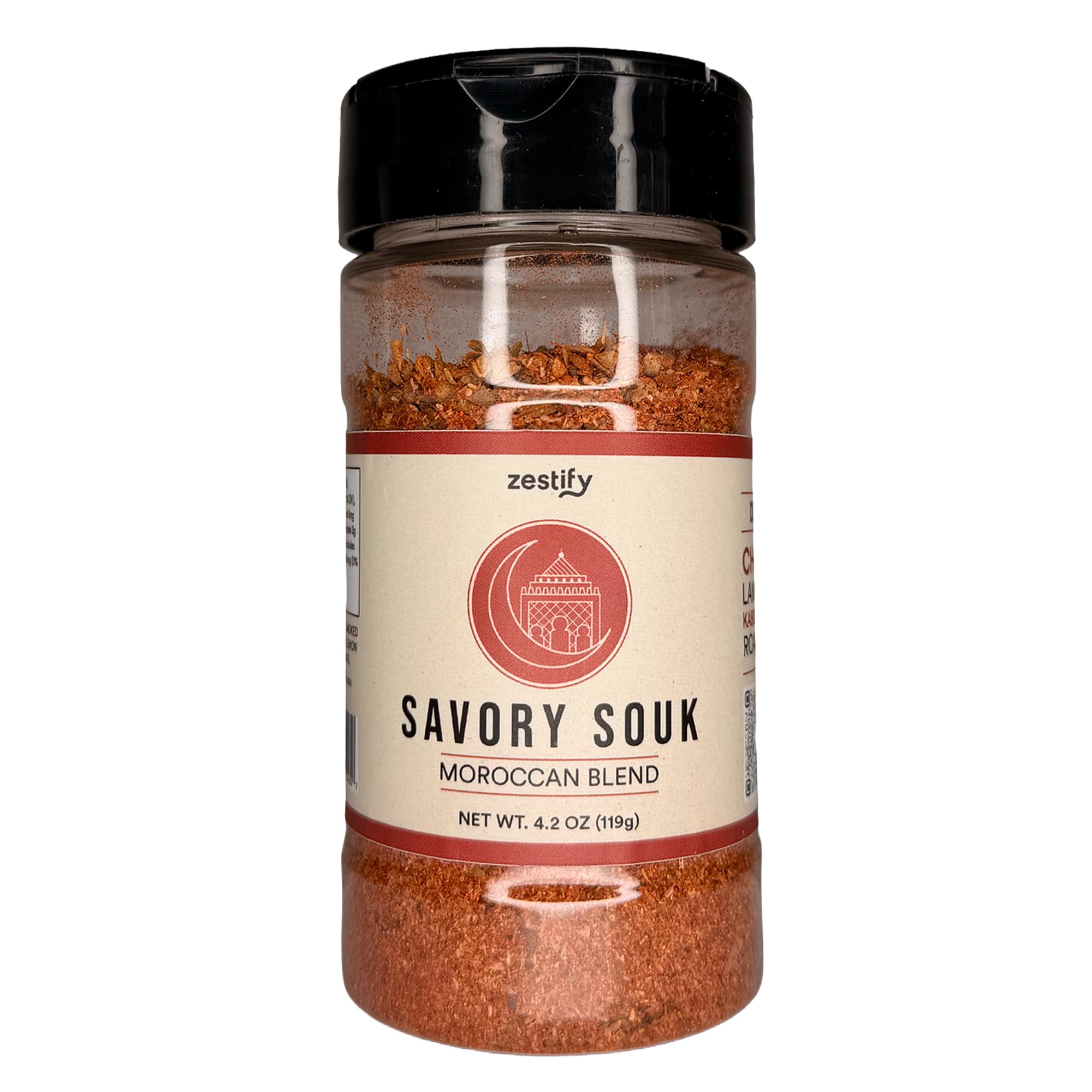 Zestify Savory Souk - Moroccan Seasoning Blend | Spice Mix for BBQ, Beef Stew, Slow Cooker, & Sheet Pan | Gourmet Mediterranean Dry Rub & Marinade