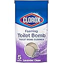 Clorox Foaming Toilet Bomb Toilet Bowl Cleaner, Bleach Free, Lavender Clean, 5 Count