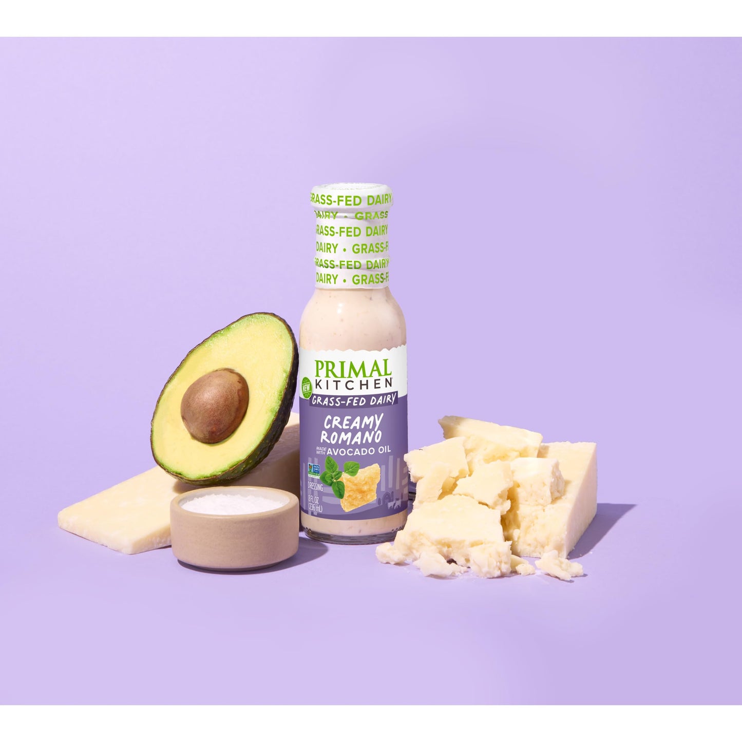 Primal Kitchen Creamy Romano Dairy Dressing, 8 oz