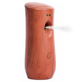 Automatic Air Freshener Spray Dispenser: Automatic Spray Dispenser with Elegant Wood Design for Commercial or Home Use (1-Pack), Battery Powered Free