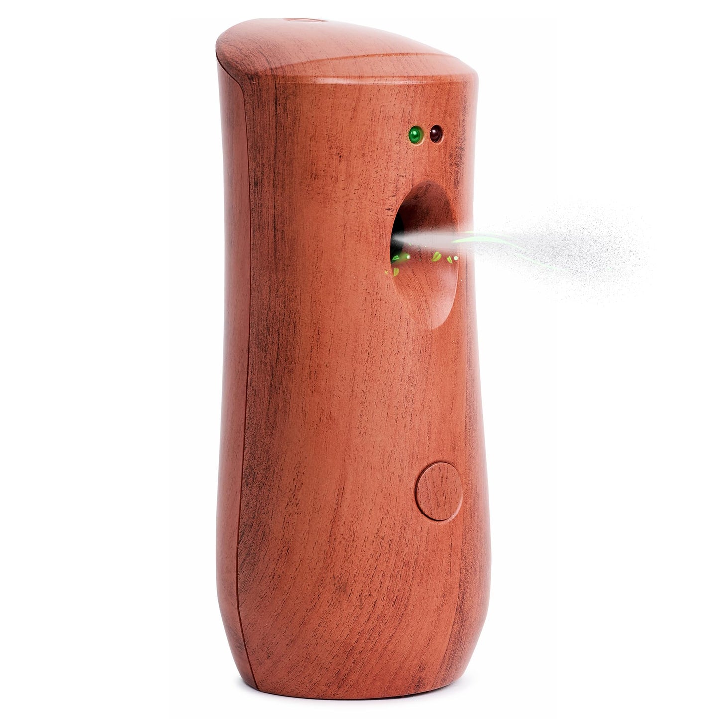 Automatic Air Freshener Spray Dispenser: Automatic Spray Dispenser with Elegant Wood Design for Commercial or Home Use (1-Pack), Battery Powered Free