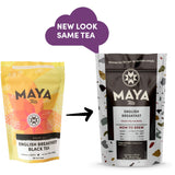 Maya Tea English Breakfast Black Tea Sachets, Naturally Caffeinated, Pack of 20