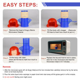 iFlyMars Asltw Angry Mom Microwave Oven Steam Cleaner, Clever Mama Microwave Cleaner, the Fun and Easy Way to Steam Clean Your Microwave, Cut Cleaning