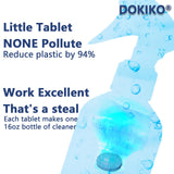 DOKIKO Glass Cleaner Refill Tablets - 50 Concentrated Multi-Surface Cleaning Tablets, 1 Pack Makes 50 * 16 fl oz Spray for Windows, Mirrors