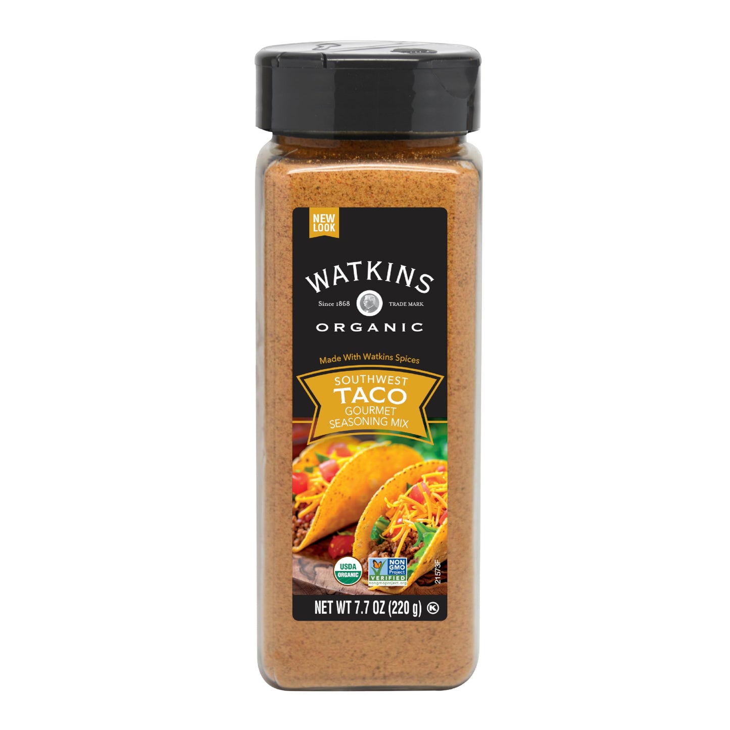 Watkins Organic Taco Seasoning, 7.7 oz, 1-Pack