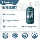 Anti-Acne Pillow Spray, 4 fl oz, Lavender Sleep Spray, Pure Essential Oil Air Freshener, Pillow Linen Spray for Bedding, Aromatherapy Lavender