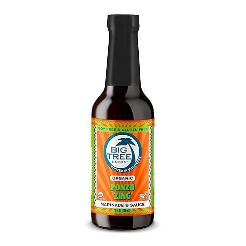 Big Tree Farms Organic Coco Aminos - Liquid Coconut Aminos, Soy-Free Sauce, Low Sodium, Soy Alternative, Gluten Free, Kosher, Marinade & Sauce