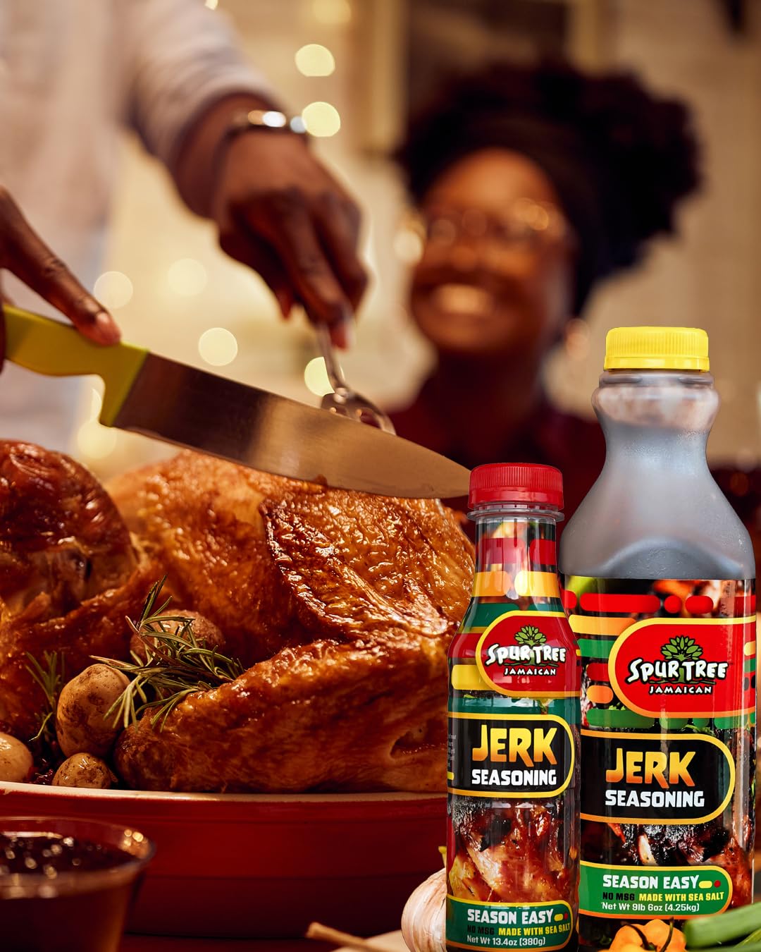 Spur Tree Jamaican Jerk Seasoning 13.4 Oz - Authentic Caribbean Mild Jerk Seasoning with All-Natural and Fresh Ingredients from Jamaica