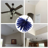 Cobweb Duster, MEIBEI Removable and Washable Ceiling Fan Duster with Long Handle-72.1", Non-Scratch Bristles Cobweb Brush for Cleaning High Ceiling