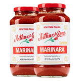 Arthur and Sons Marinara Sauce - Authentic Italian Recipe, Premium Quality, All-Natural Ingredients, No Added Sugar, Non-GMO, Gluten-Free, Perfect