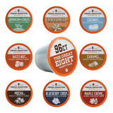 Fresh Roasted Coffee, The Great Eight, Flavored Coffee Pod Variety Pack Flavored K-Cup Pods for Keurig Brewers, Medium Roast, Kosher, 96 Count Loose