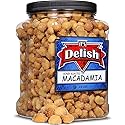 Honey Roasted Macadamia by It's Delish, 2.6 LBS Reusable Jumbo Container | Gourmet Macadamia Nuts in Honey Sugar Coating, Sweet & Heart Healthy Salted