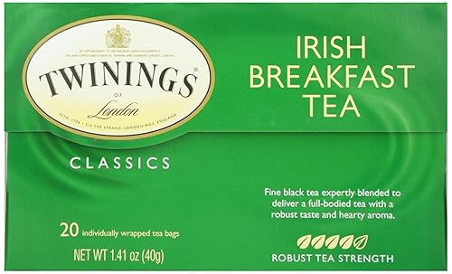 Twinings, Irish Breakfast Tea, Tea Bags, 20 ct