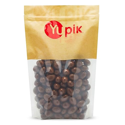 Yupik Milk Chocolate Covered Almonds, 2.2 lb (35.2 oz), Kosher, Whole Nuts, Almonds Dipped in Fine Milk Chocolate, Crunchy & Smooth, Chocolate Candy