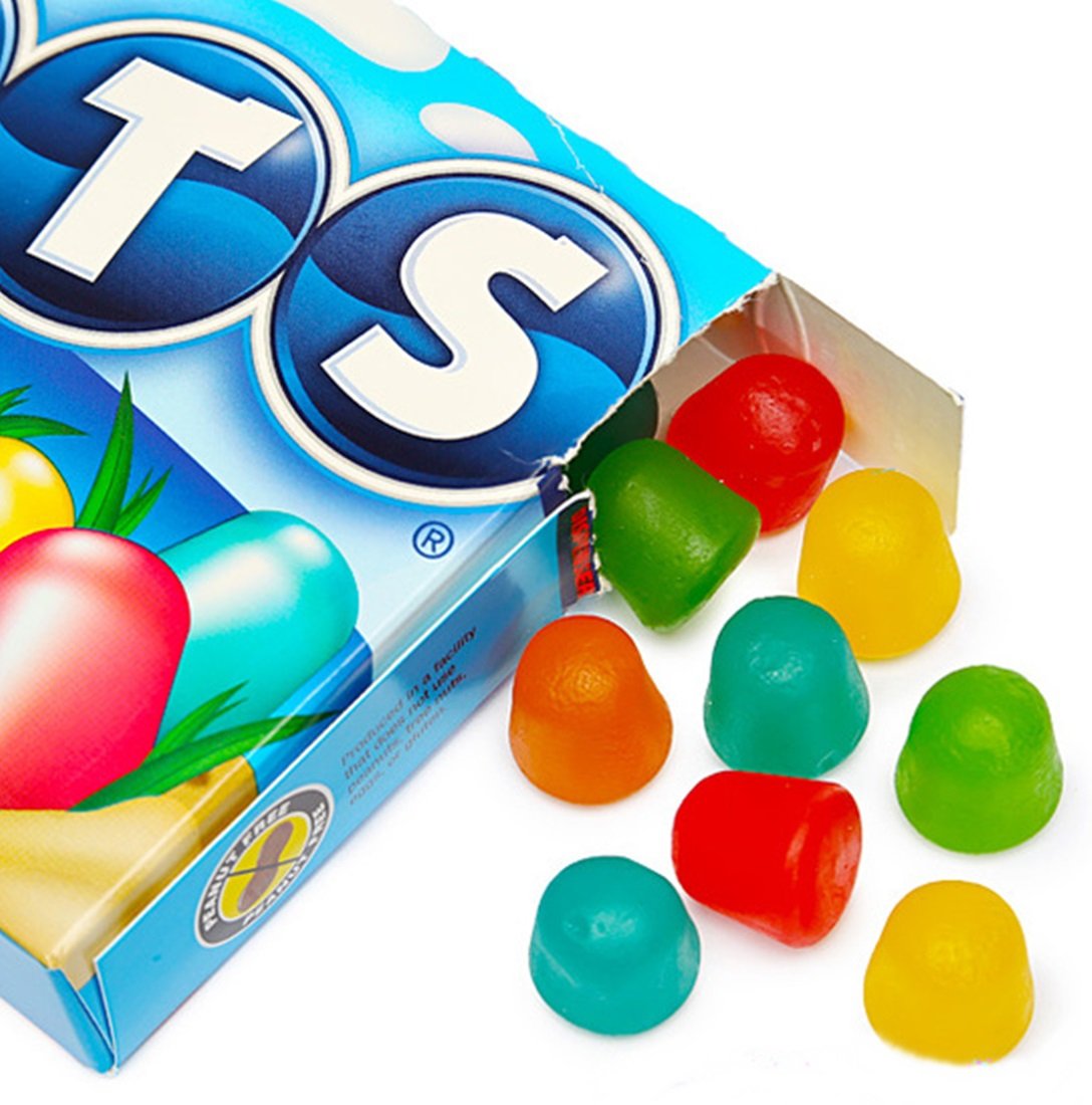 Tropical Dots Assorted Flavor Gumdrops, 2.25 oz, Pack of 3