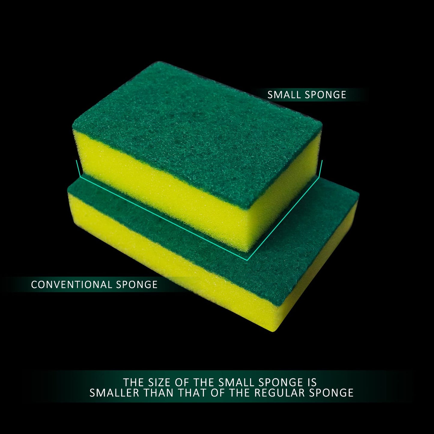 Kheoxusa Sponge Individually Wrapped,Mini Individually Wrapped Sponges Small (360Pcs)