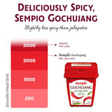 Sempio Gochujang Vegan Korean Red Chili Pepper Paste - Gluten Free: Sweet Spicy Savory Paste, Traditional Fermented Condiment for Cooking, Marinades