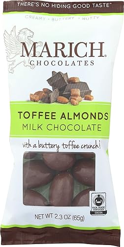 Marich Chocolate Toffee Almonds, 2.3-Ounce (Pack of 12)
