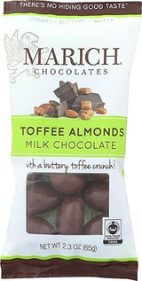 Marich Chocolate Toffee Almonds, 2.3-Ounce (Pack of 12)