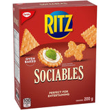 Christie Ritz Sociables Crackers, 200g//7.1oz, 6-Pack (Imported from Canada)