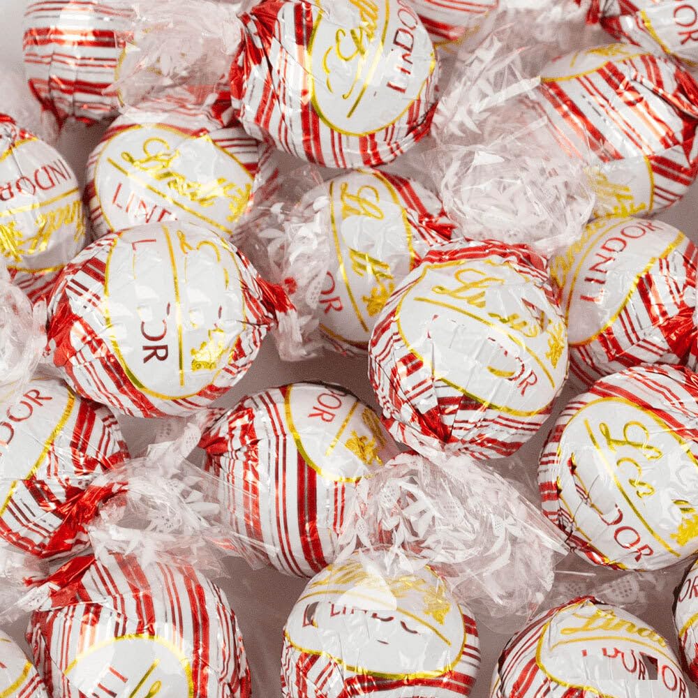 27 ct White Chocolate Peppermint Bulk Candy Truffles (12oz Bag)