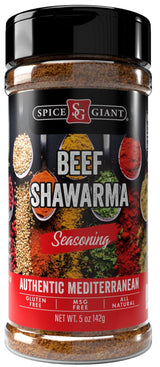 Beef Shawarma Seasoning 5 oz | Shawarma Spice | All Purpose Steak, Ground Beef, Chicken, Seafood & More Seasoning | Authentic Mediterranean Blend