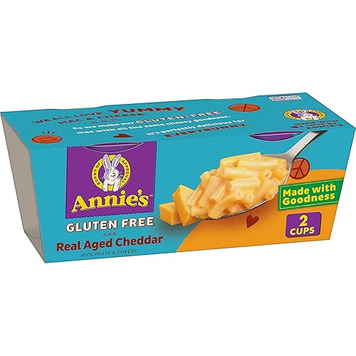Annie’s Gluten Free Real Aged Cheddar, 2.01 Oz, 2 Ct Cups