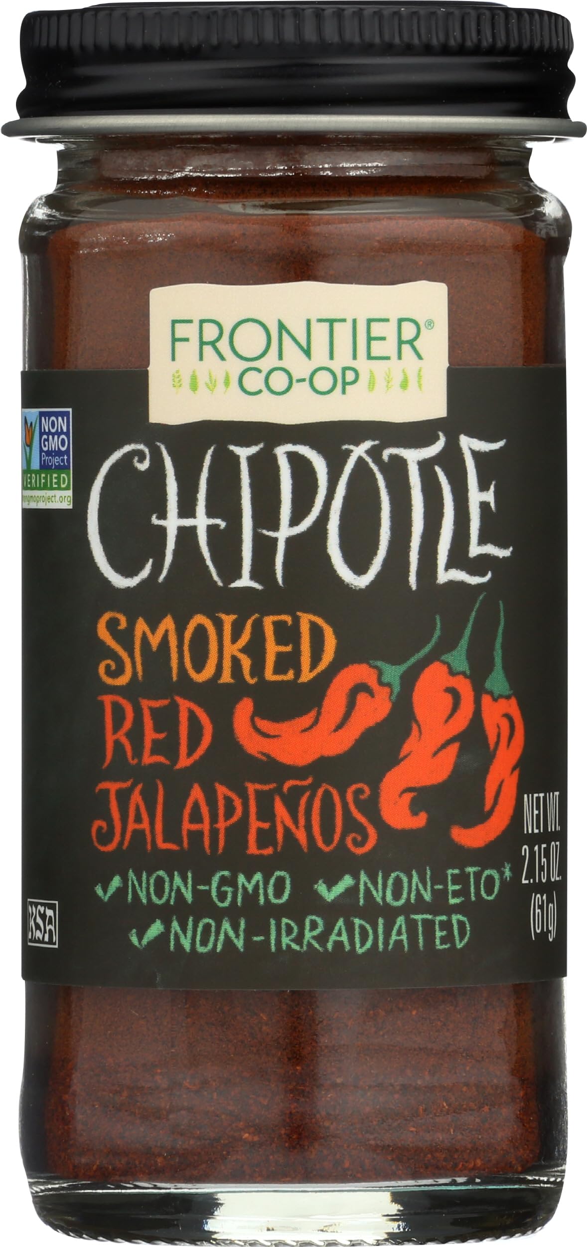 Frontier Co-op Ground Chipotle Pepper, Chipotle Powder Seasoning | 2.15 Ounce (Pack of 1)
