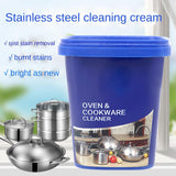 JUDEWY Strong stainless steel cleaner, metal cleaner, kitchen multifunctional cleaning paste, cleaning agent, stain remover
