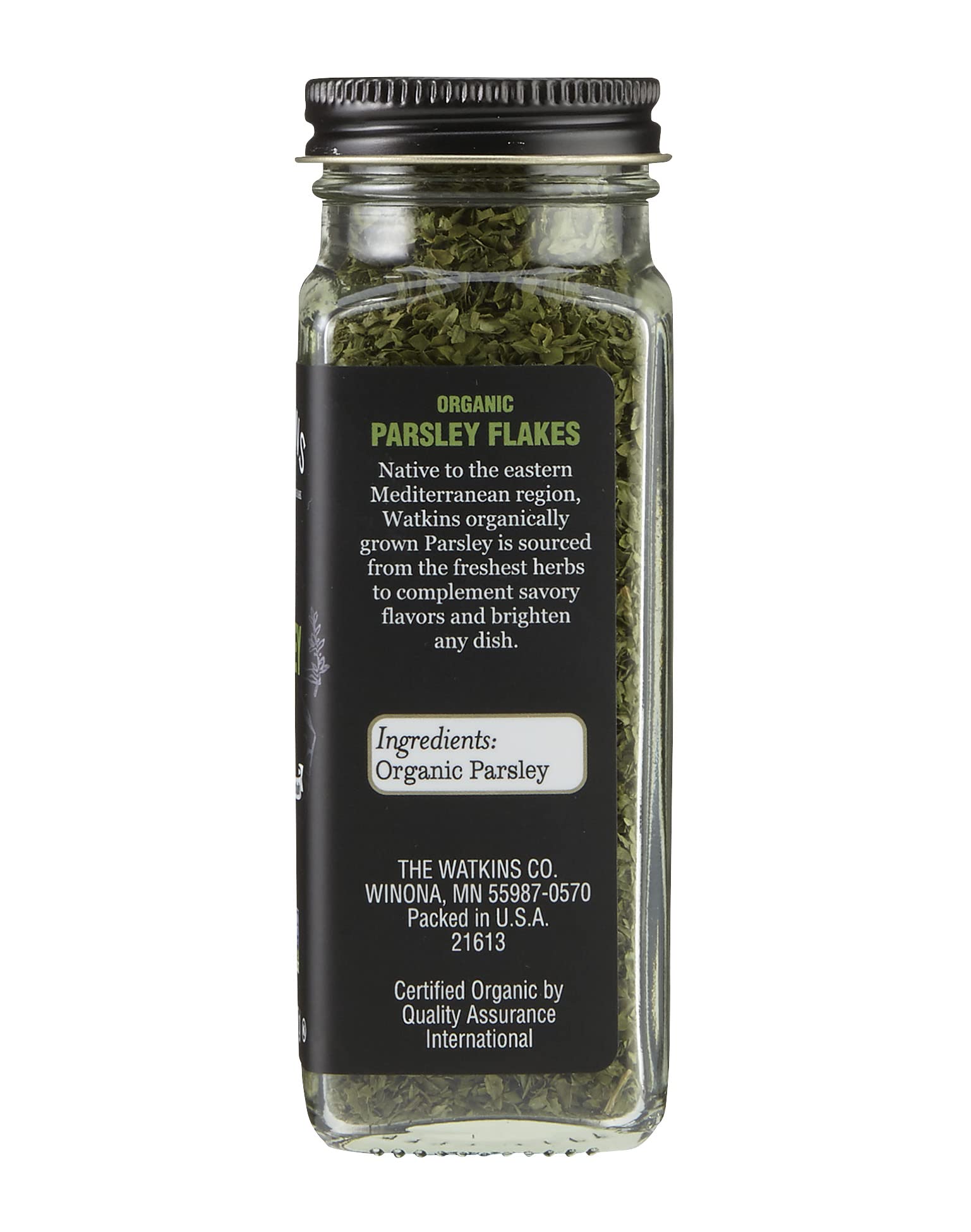 Watkins Gourmet Organic Spice Jar, Parsley Flakes, Non-GMO, Kosher, 0.59 Ounce Jar, 1-Pack