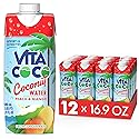 Vita Coco Coconut Water, Peach & Mango - Naturally Hydrating Electrolyte Drink - Smart Alternative to Coffee, Soda, and Sports Drinks - Gluten Free