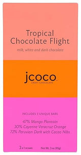 Jcoco, Chocolate Flight Tropical 3 Count, 3 Ounce