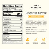 Bearclaw Kitchen - Coconut Grove Granola - Grain Free - Naturally Gluten Free - Organic Coconut Flakes, Roasted Pecans, Almonds, Cashews, Organic
