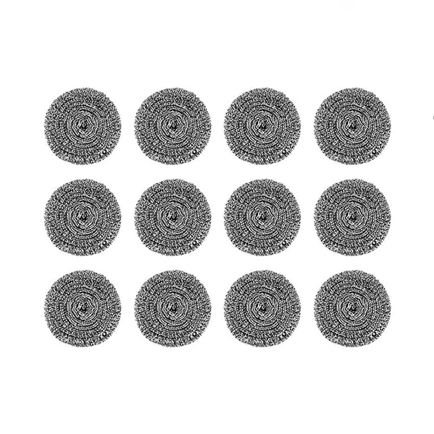 DKKO Stainless Steel Scourers Cleaning Ball Metal Scouring Pads for Kitchens Bathroom Steel Scrubber to Cleaning Dishes Pots Pans Ovens Grills - Pack