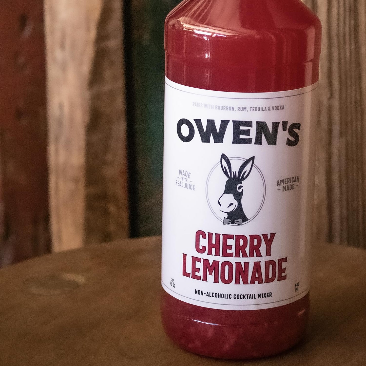 Owen’s Craft Mixers Live Nation Exclusive Cherry Lemonade 4 Pack | Handcrafted in USA | Premium Ingredients | Vegan & Gluten-Free Soda Mocktail