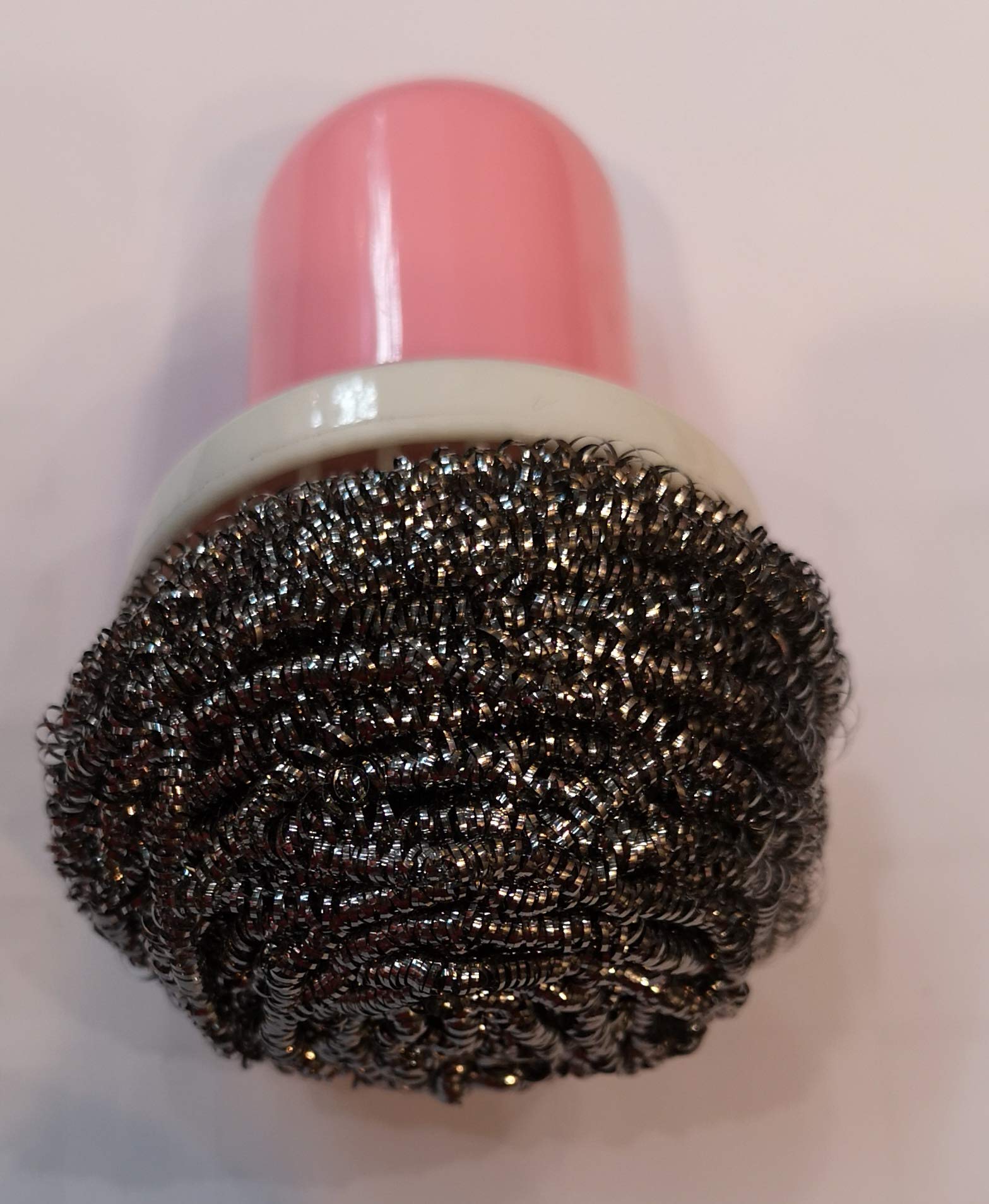 8 Pack Stainless Steel Scourer with a Free Handle