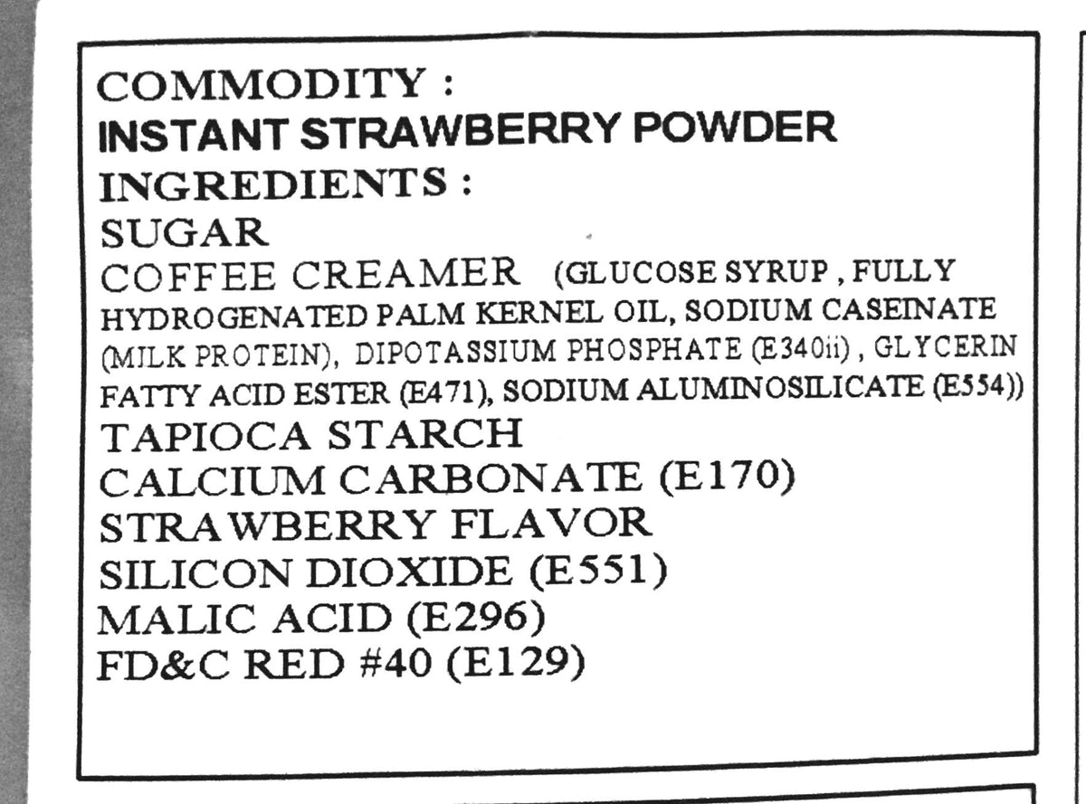 Possmei Bubble Tea Mix Strawberry Instant In Powder 35.27 Oz