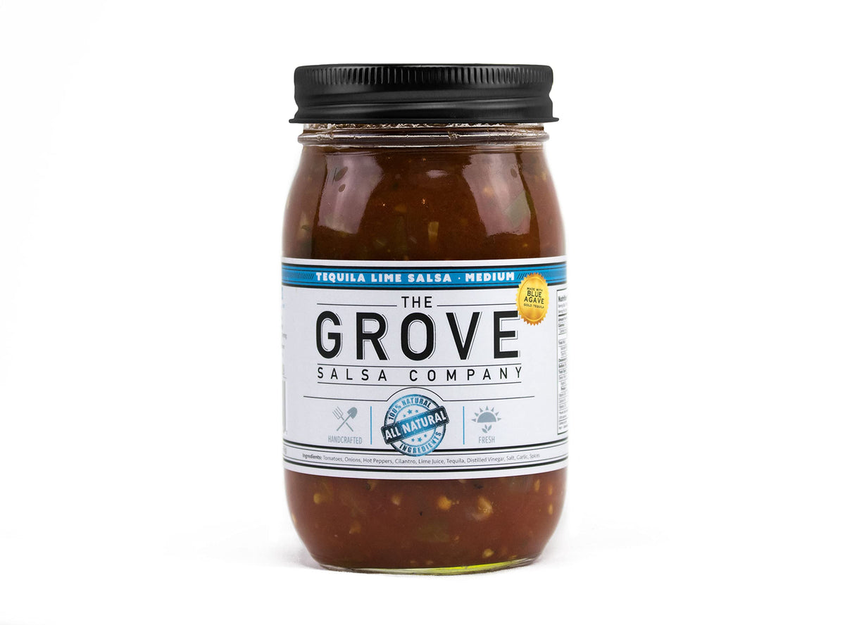 Grove Salsa -TEQUILA LIME Salsa -ALL NATURAL- FRESH- HAND CRAFTED