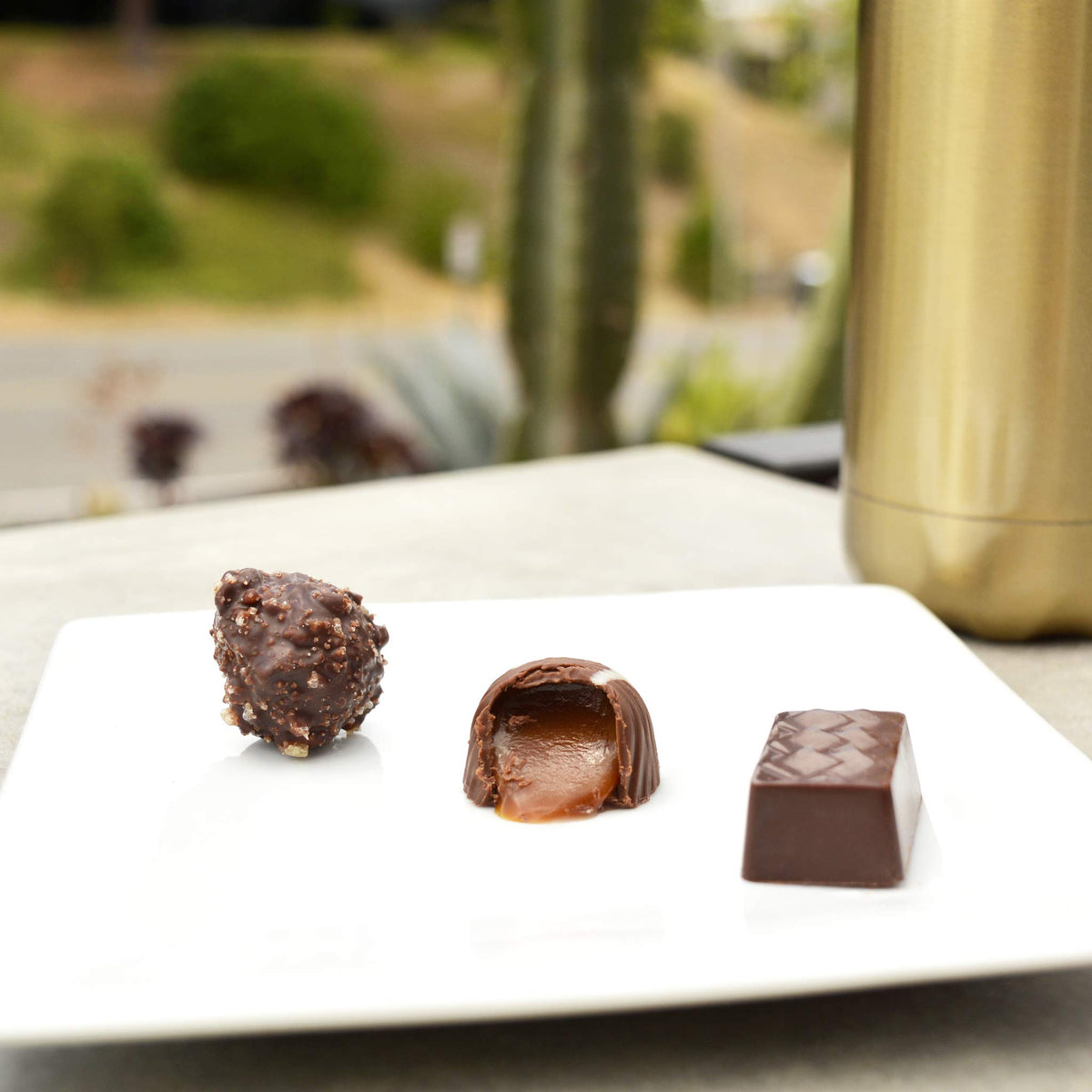 Chuao Chocolatier Chef's Favorites Bonbons Gift Box | Gourmet Assorted Dark & Milk Chocolate Artisan No Preservatives | For Gift Baskets, Christmas