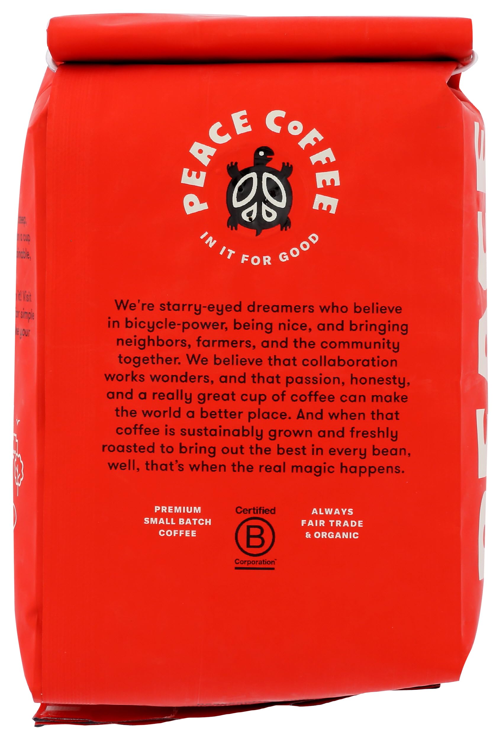 Peace Coffee, Tree Hugger Organic Whole Bean, 12 Ounce