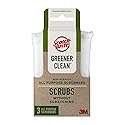 Scotch-Brite Greener Clean Non Scratch Scrubber: 2.6 in. x 4.1 in. x 0.7 in. / 3-Pack (White)