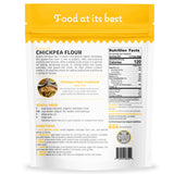Quay Naturals Organic Chickpea Flour, Garbanzo Bean Flour, 1.5 lb, Non-GMO, Gluten-Free, Vegan. Ideal for Baking, Frying, Flatbreads & Grain-Free