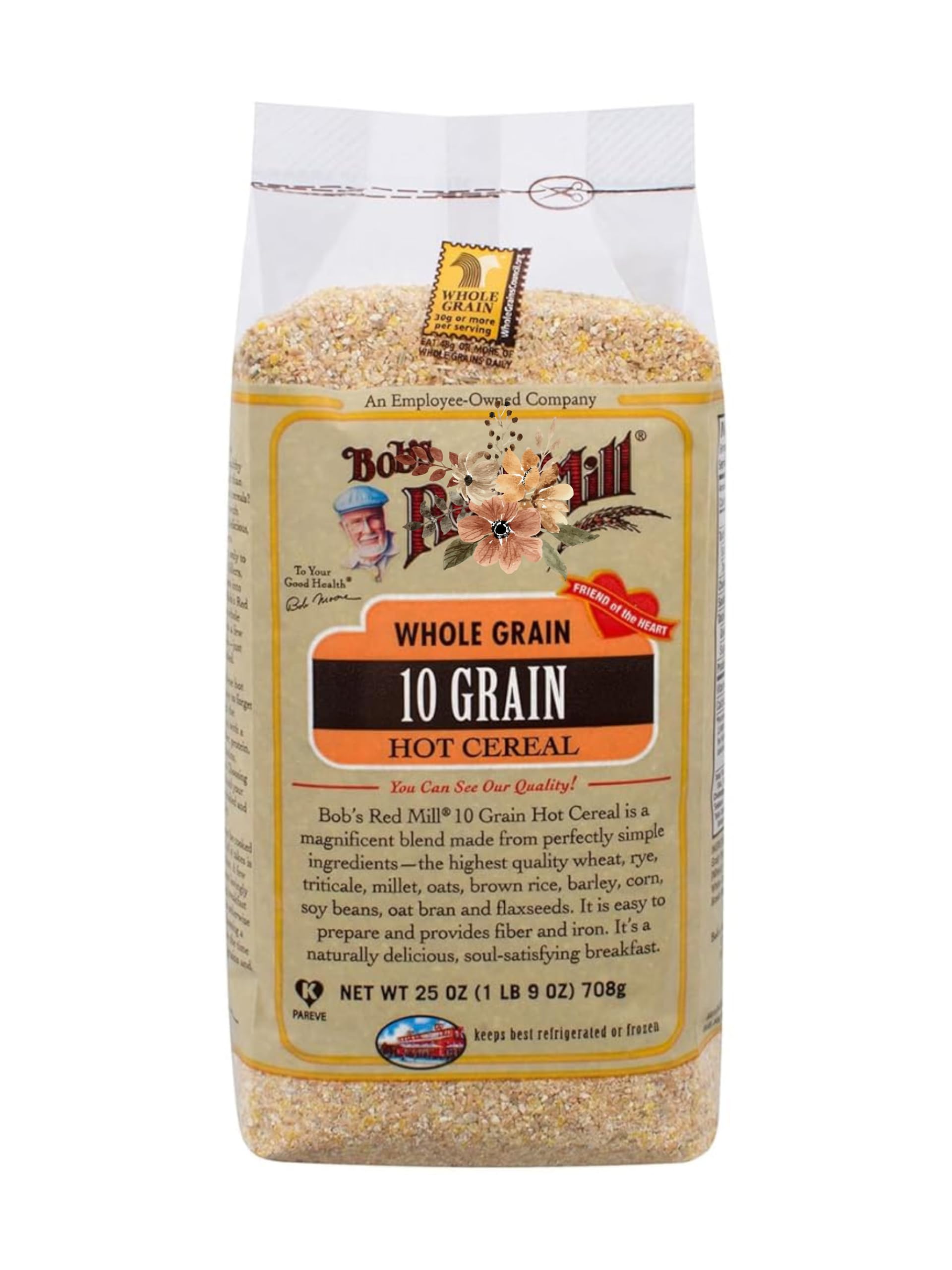 LiteZout 10 Grain Hot Cereal, 25 Oz, (3 pack), by