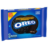 OREO Dark Chocolate Crème Chocolate Sandwich Cookies, Family Size, 17 oz